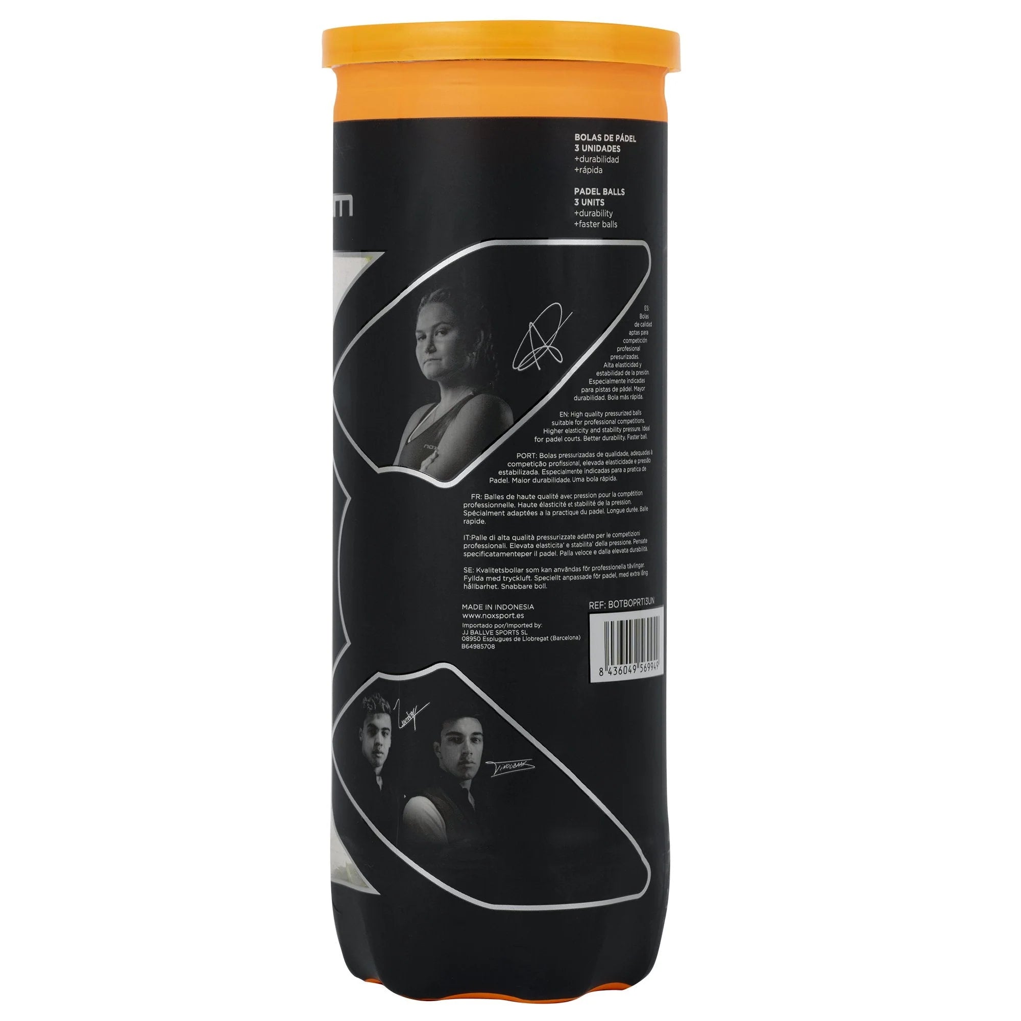 NOX PRO TITANIUM 3 padel balls can