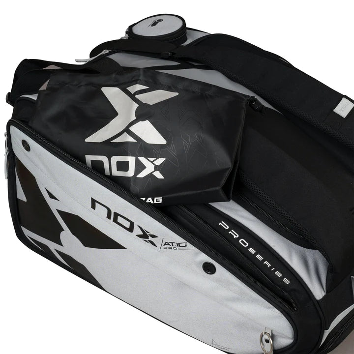 AT10 Competition XL Compact Padel Bag in Grey/Black.