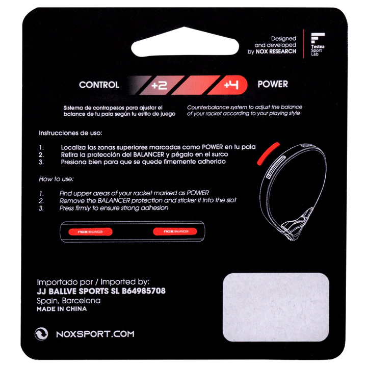 Weight Balancer blister 2-4g